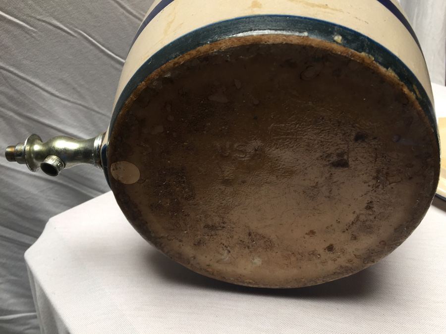 Vintage 2 Crown Gallon Stoneware Crock Jug Water Cooler [Photo 15]
