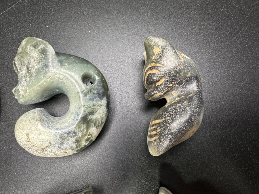 (6) Vintage Carved Jade Pendants [Photo 6]