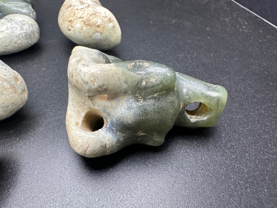 (6) Vintage Carved Jade Pendants [Photo 9]