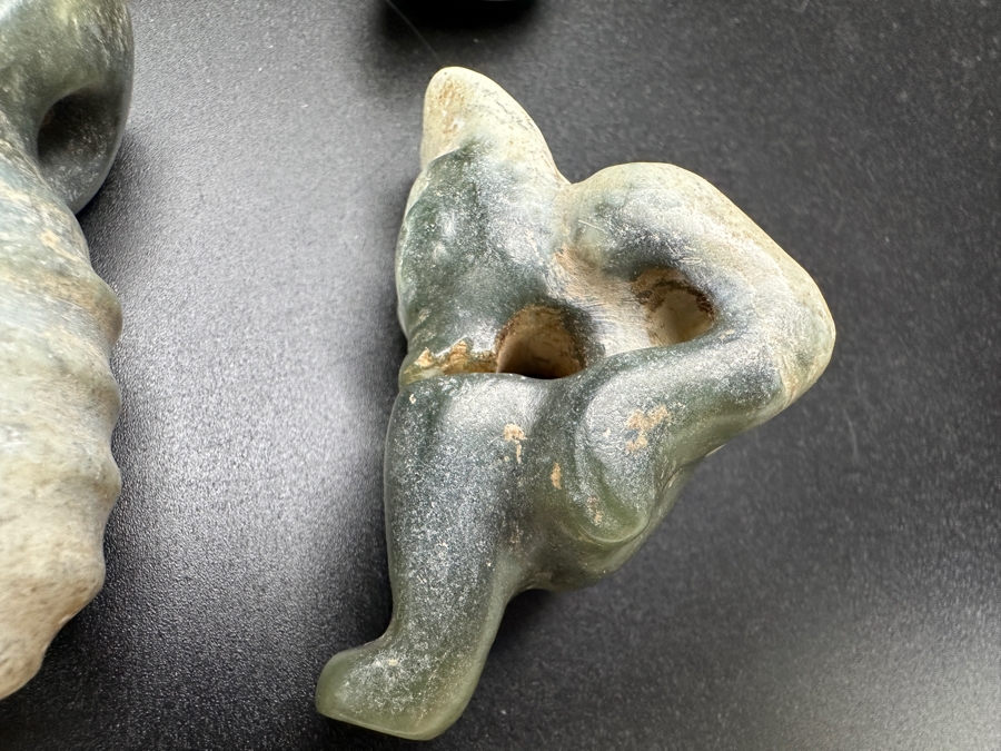 (6) Vintage Carved Jade Pendants [Photo 2]