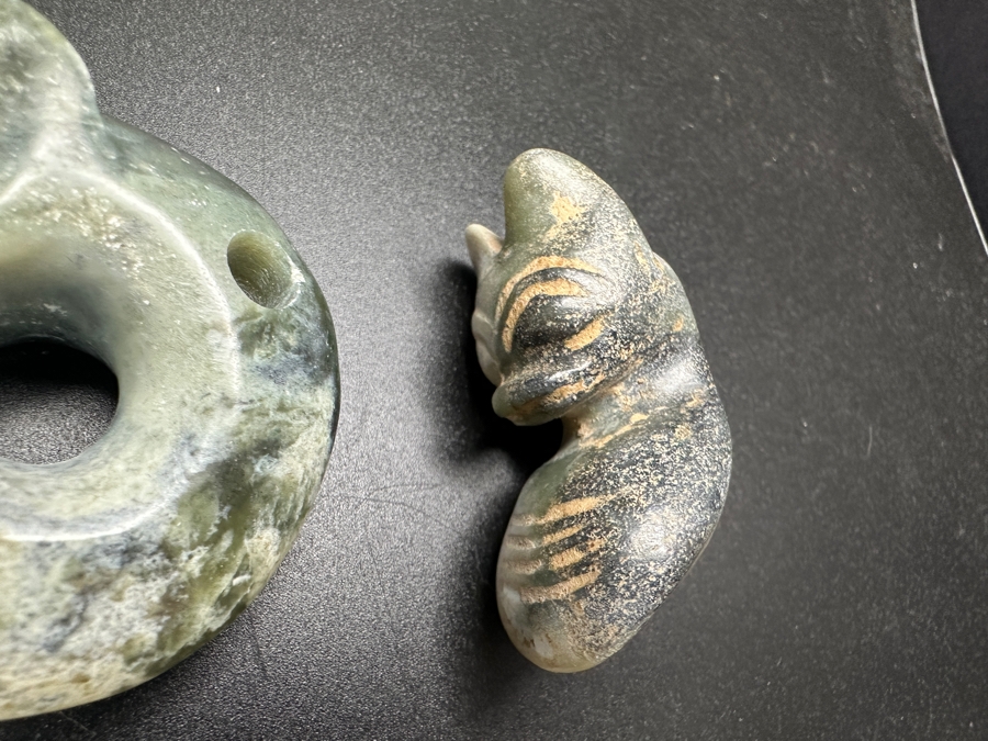 (6) Vintage Carved Jade Pendants [Photo 7]