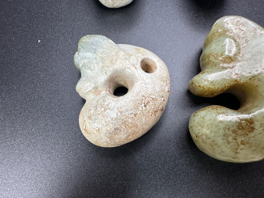 (6) Vintage Carved Jade Pendants [Photo 6]