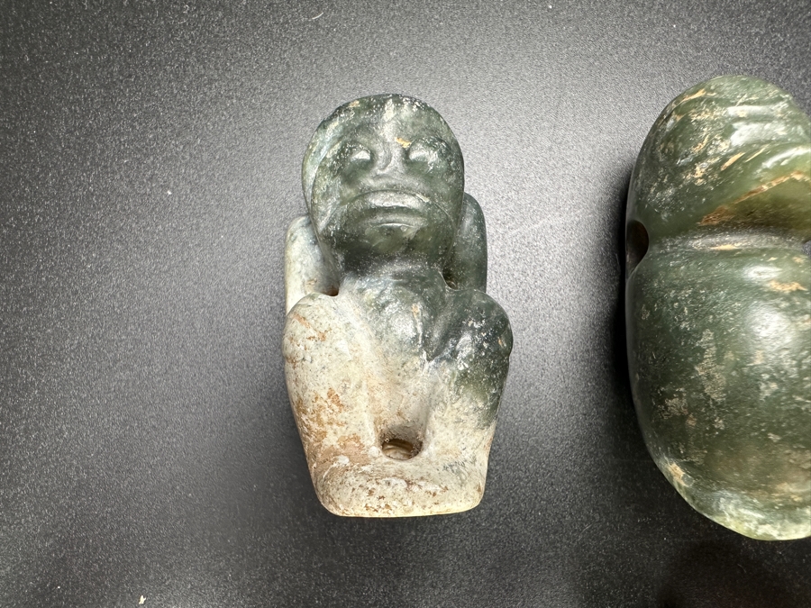 (6) Vintage Carved Jade Pendants [Photo 2]