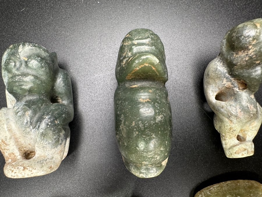 (6) Vintage Carved Jade Pendants [Photo 3]