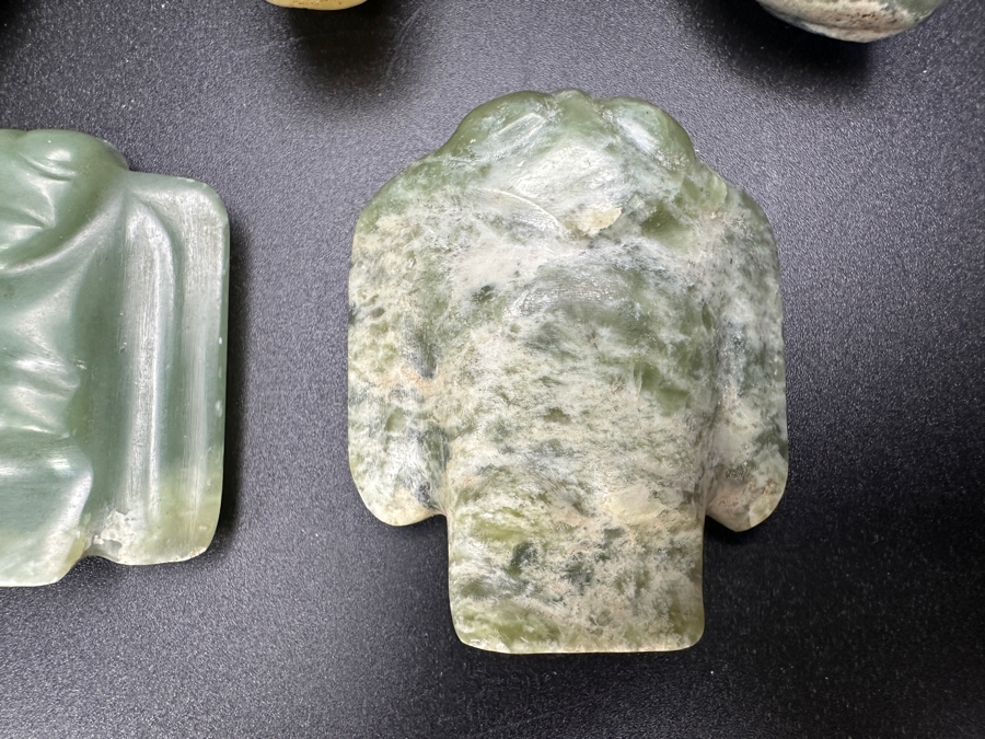 (5) Vintage Carved Jade Pendants [Photo 3]