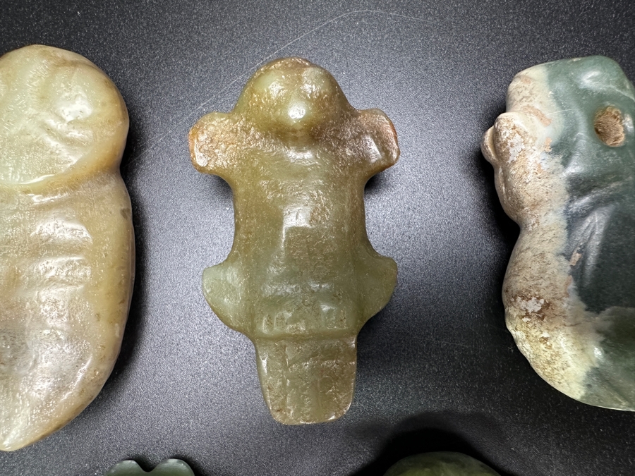 (5) Vintage Carved Jade Pendants [Photo 5]