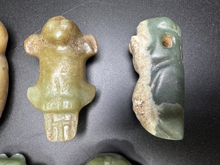 (5) Vintage Carved Jade Pendants [Photo 6]