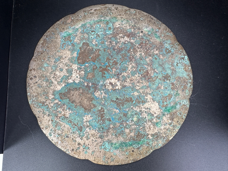 Vintage Chinese Bronze Mirror 7.75'W [Photo 8]