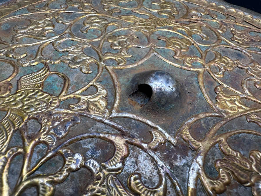 Vintage Chinese Bronze Mirror 7.75'W [Photo 6]