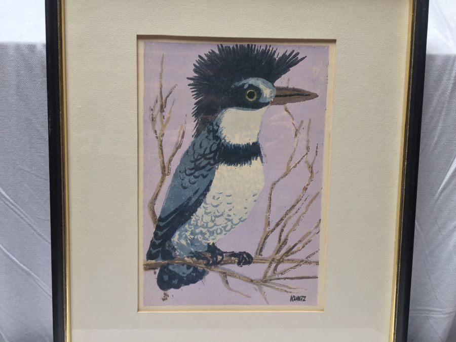 Original Kuntz Mid-Century Bird Artwork [Photo 2]