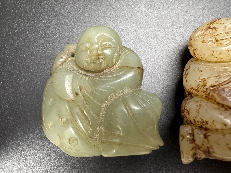 (3) Vintage Chinese Carved Jade Pendants [Photo 5]