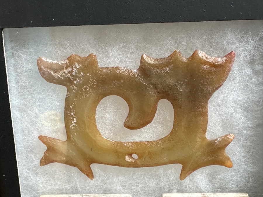 Nicely Displayed Collection Of Carved Stone Jade Items 17 X 14 [Photo 11]