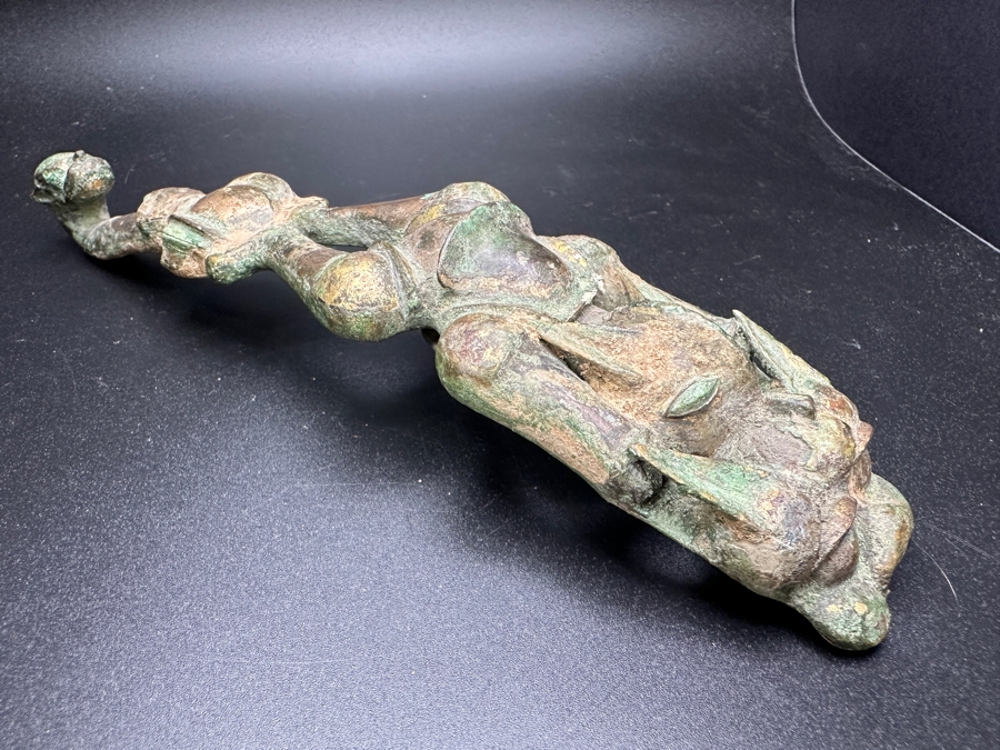 Chinese Bronze Dragon Belt Hook 7.5'L [Photo 2]