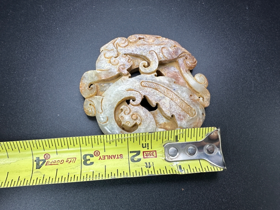 Vintage Chinese Jade Bi Disc 3'W [Photo 5]