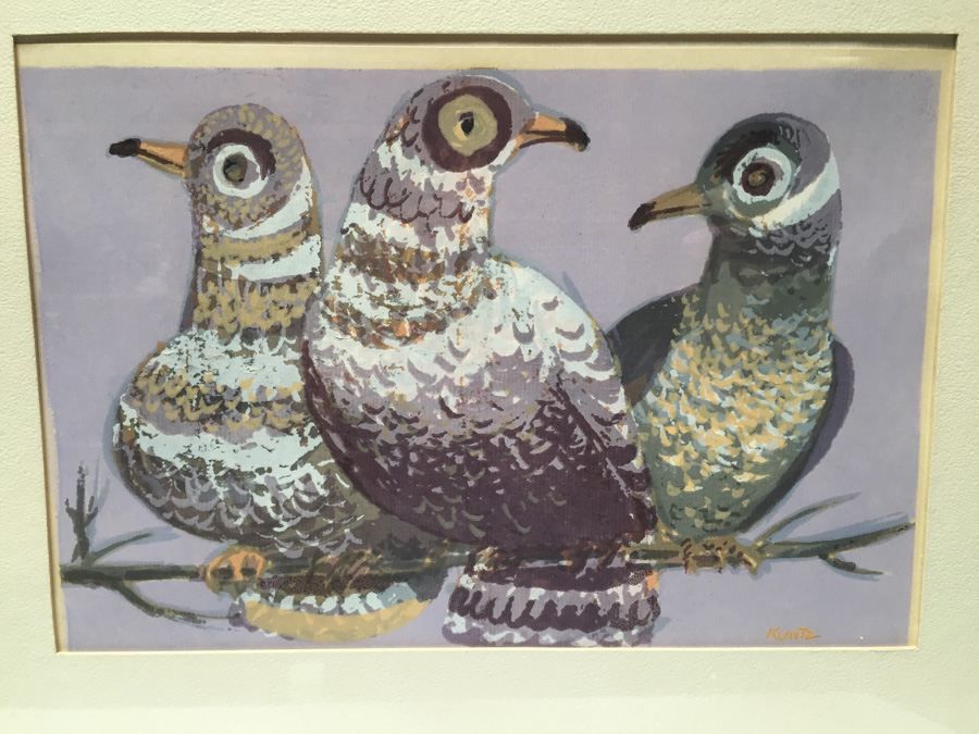 Original Kuntz Mid-Century Bird Artwork [Photo 2]