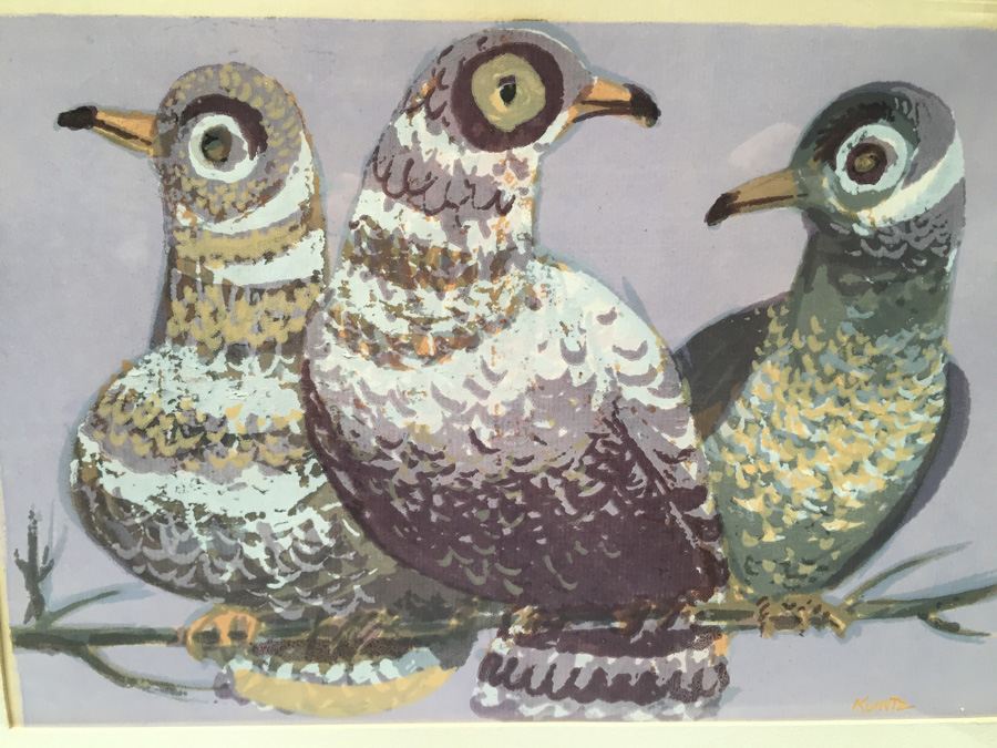 Original Kuntz Mid-Century Bird Artwork [Photo 7]