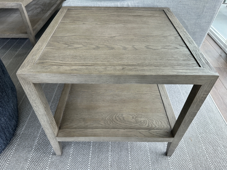 Pair Of Restoration Hardware Side Tables 24W X 24D X 22H [Photo 4]
