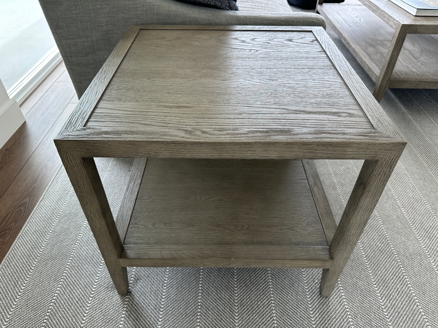 Pair Of Restoration Hardware Side Tables 24W X 24D X 22H [Photo 2]