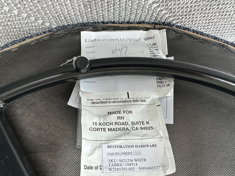 Pair Of Restoration Hardware Swivel Chairs 27W X 29D X 28H [Photo 5]