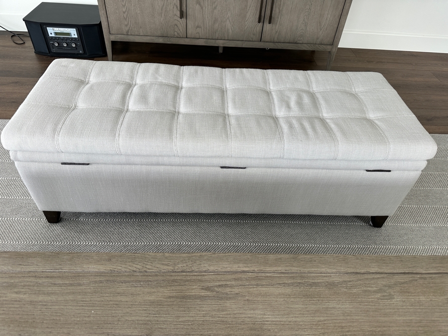 Restoration Hardware Upholstered Bench 51W X 19.5D X 17H [Photo 6]