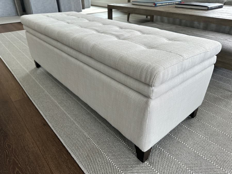 Restoration Hardware Upholstered Bench 51W X 19.5D X 17H [Photo 3]