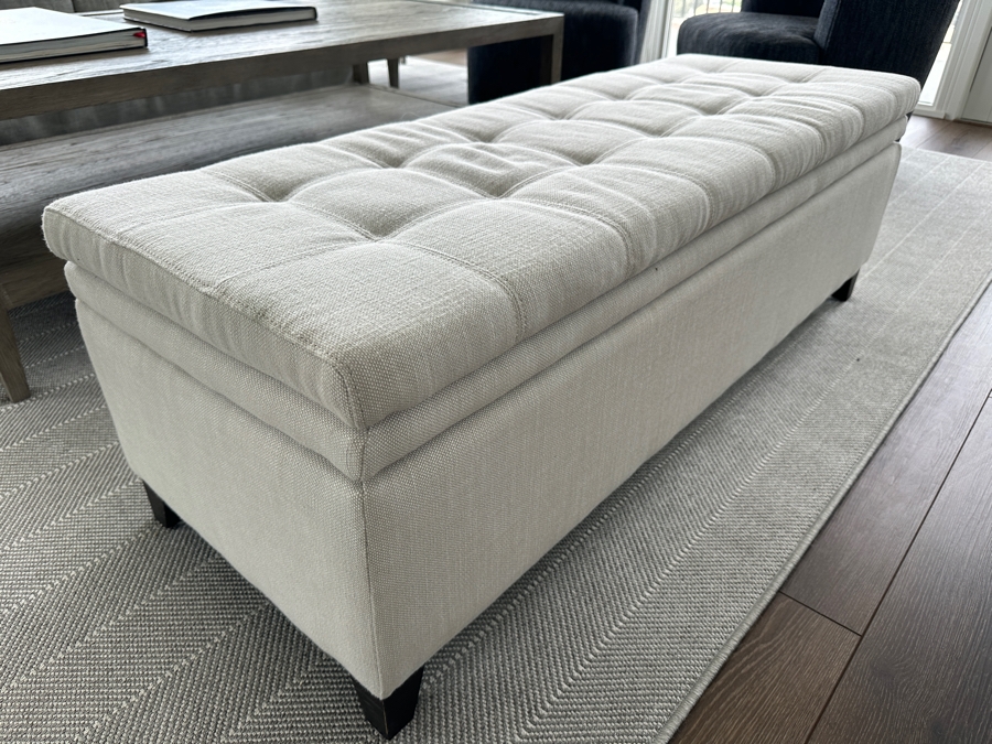 Restoration Hardware Upholstered Bench 51W X 19.5D X 17H [Photo 2]