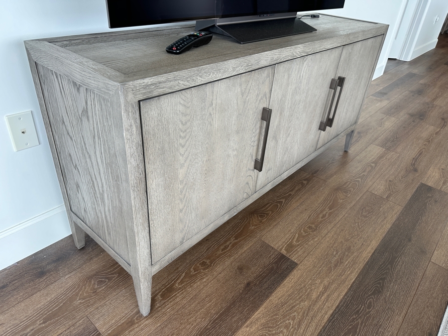 Restoration Hardware Triple-Door Sideboard Console Table Credenza Cabinet 60W X 16D X 28H [Photo 3]