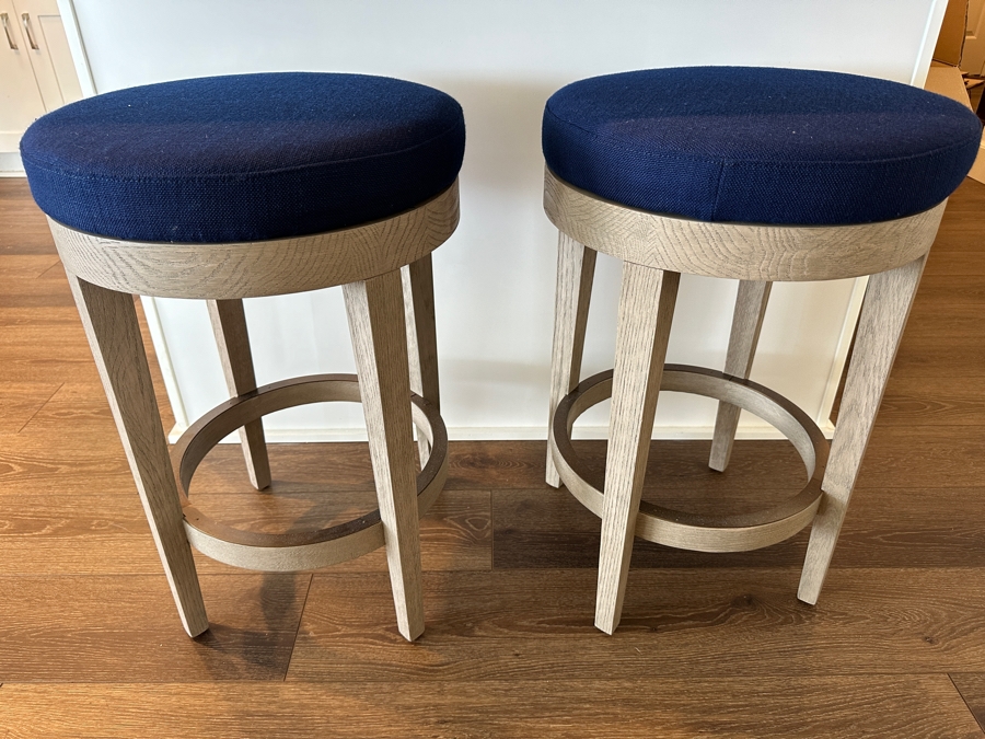 Pair Of Restoration Hardware Bar Stools 18W X 24H [Photo 1]