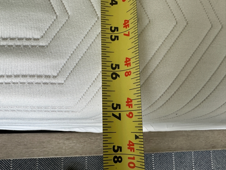 Pottery Barn Queen Bed 68.5W X 87.5L X 50H With Casper Snug Mattress 57 X 77 And Ease Adjustable Bed  [Photo 12]