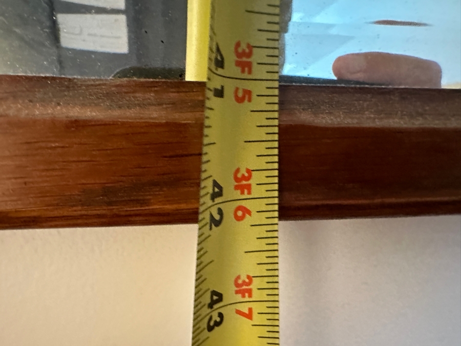 Tiger Oak Beveled Glass Wall Mirror 20W X 42.5H [Photo 7]