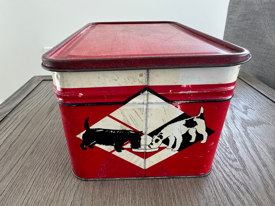 Vintage Vitapep 'The Ideal Ration' Metal Dog Food Advertising Tin Box 12W X 7D X 6H [Photo 5]