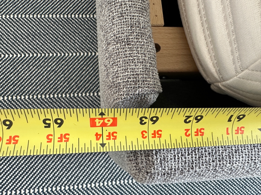 Just Added - Pottery Barn Upholstered Headboard Bed Frame 64W X 84D X 47H With Casper Snug Queen Size Mattress 60 X 80 [Photo 9]