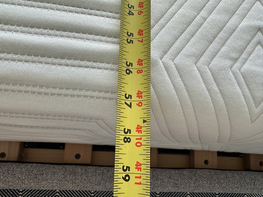 Just Added - Pottery Barn Upholstered Headboard Bed Frame 64W X 84D X 47H With Casper Snug Queen Size Mattress 60 X 80 [Photo 11]