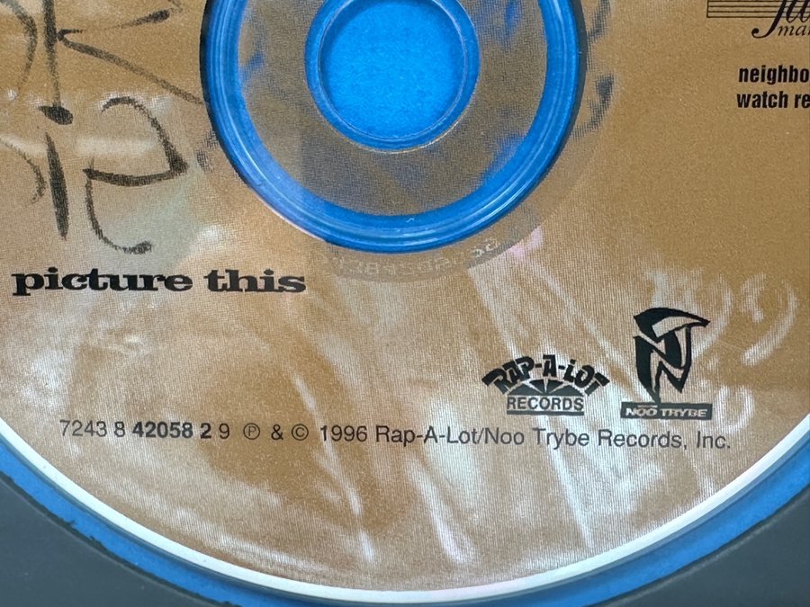 Framed Gold Record Do Or Die Po Pimp Gold Sales Award Presented To Daniel Zirilli To Commemorate The Sale Of 500,000 Copies Of The Rap-A-Lot/Noo Trybe Records 'Picture This' Framed 17 X 21 [Photo 9]