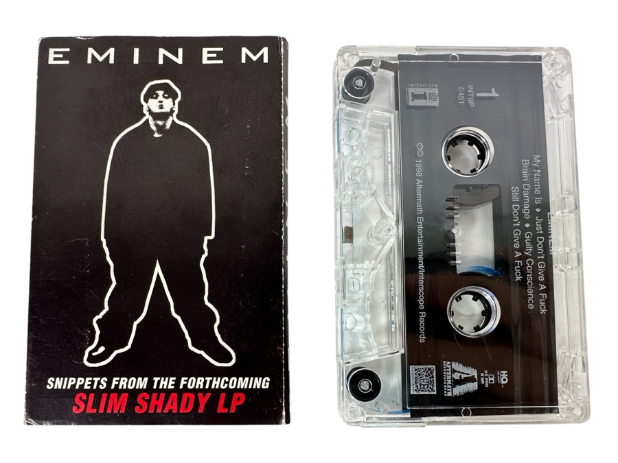 Rare Promotional Cassette Tape For Eminem's Album 'The Slim Shady LP' Snippets From The Forthcoming Album 1998 With 'My Name Is'