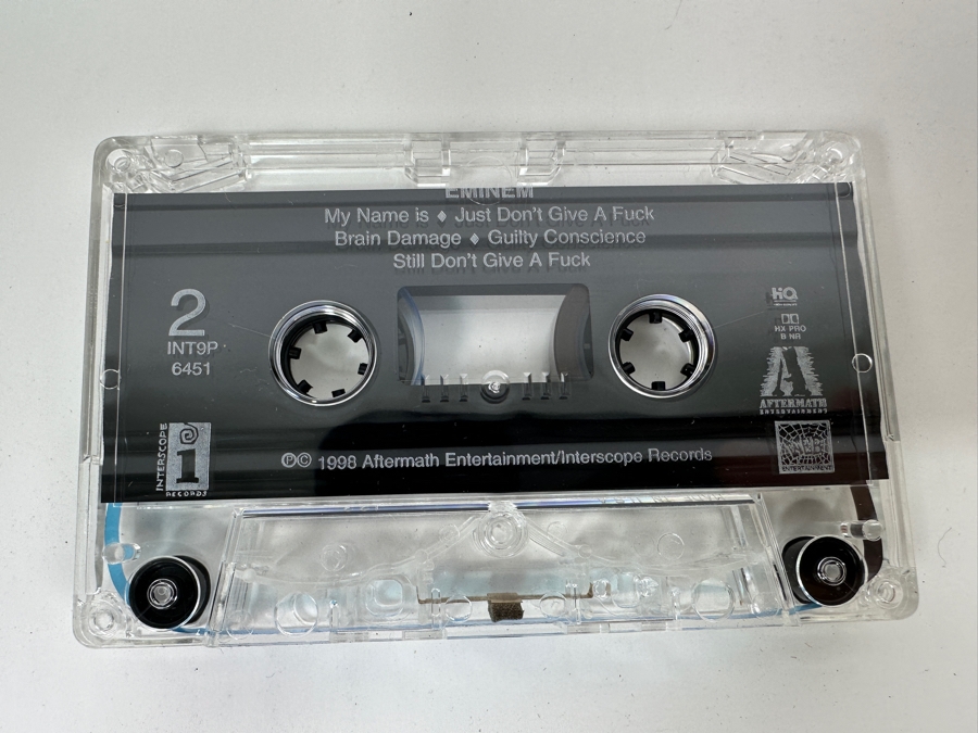 Rare Promotional Cassette Tape For Eminem's Album 'The Slim Shady LP' Snippets From The Forthcoming Album 1998 With 'My Name Is' [Photo 3]