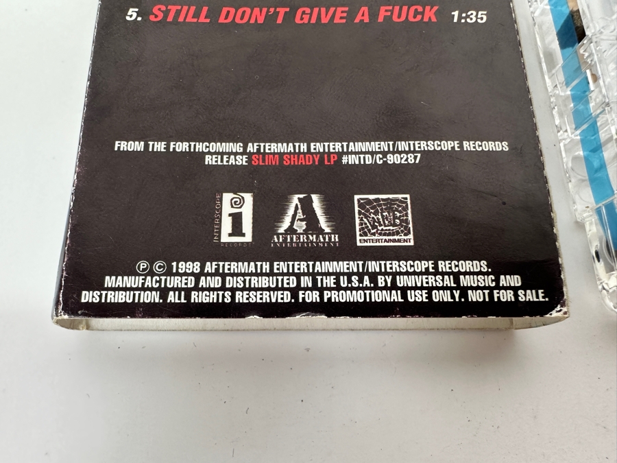 Rare Promotional Cassette Tape For Eminem's Album 'The Slim Shady LP' Snippets From The Forthcoming Album 1998 With 'My Name Is' [Photo 5]