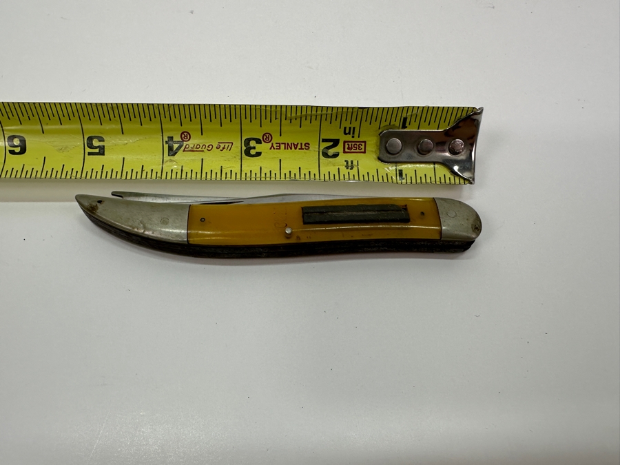 Vintage Ka-Bar Stainless Steel Fishing Pocket Knife Endorsed By Zane Grey 5'L [Photo 7]