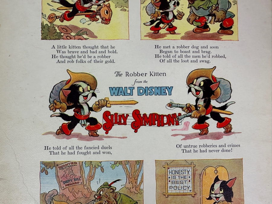 Vintage 1937 Walt Disney's Mickey Mouse Linen-Like Finish Comic Book [Photo 5]