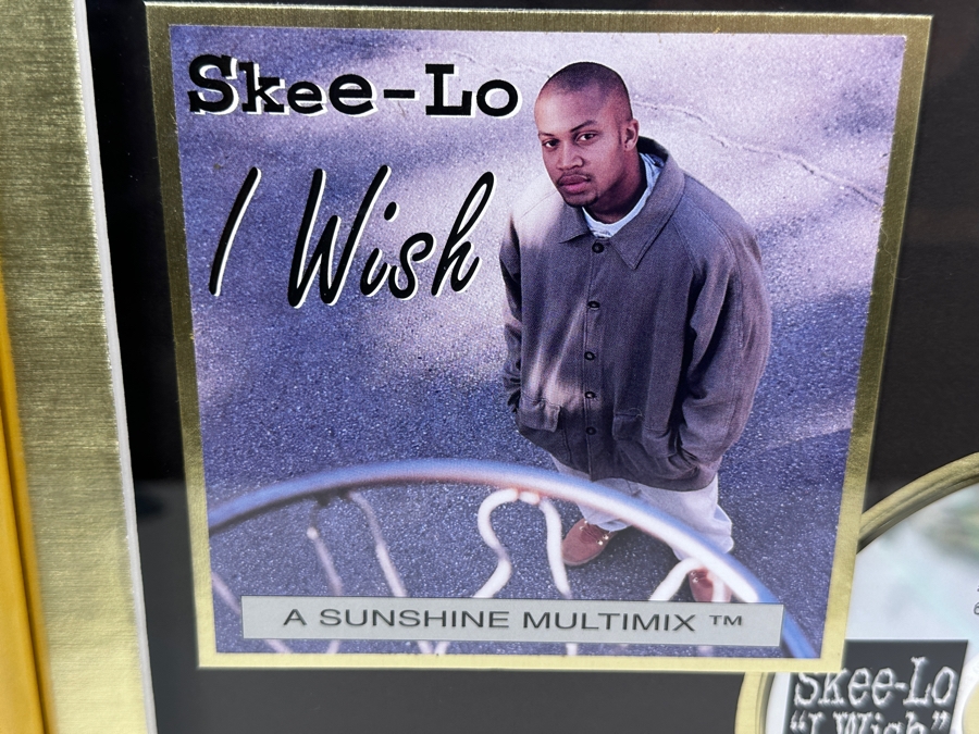 Framed Gold Sales Award Presented To Pop Art Film Factory For Selling Over 500,000 Copies Of Sunshine / Scotti Bros. Records Skee-Lo I Wish Framed 13 X 17 [Photo 4]