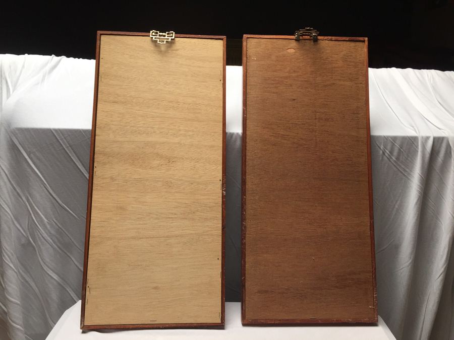 Asian Artwork - Enamel Birds on Copper Plates Signed by Artist [Photo 14]