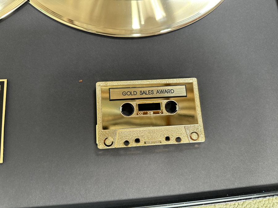 Gold Sales Award Presented To Pop Art Films For Selling Over 500,000 Copies Of Outburst/Ral/Chaos Records Domino Getto Jam Pair Of Gold Albums 32 X 20 [Photo 9]