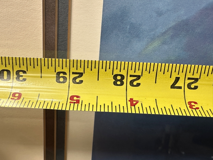 Raymond A. Massey Artist Hand Signed Limited Edition Print Titled 'Discovery And Chatham - Capt. George Vancouver Off Kauai's Na Pali Coast March 8, 1794' Numbered 111 Of 250 29 X 24 Framed 39 X 34 [Photo 10]