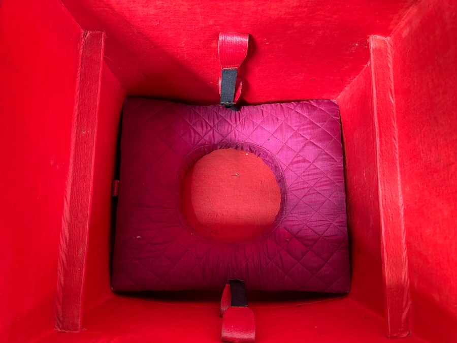 Antique J. C. Sweeney Newcastle On Tyne Leather Hat Box From England With Initials E. H. - Sold To Our Book Collector Client As Originally Owned By Ernest Hemmingway But Have No Provenance To Back Up Ownership 18W X 18D X 19.5H [Photo 15]