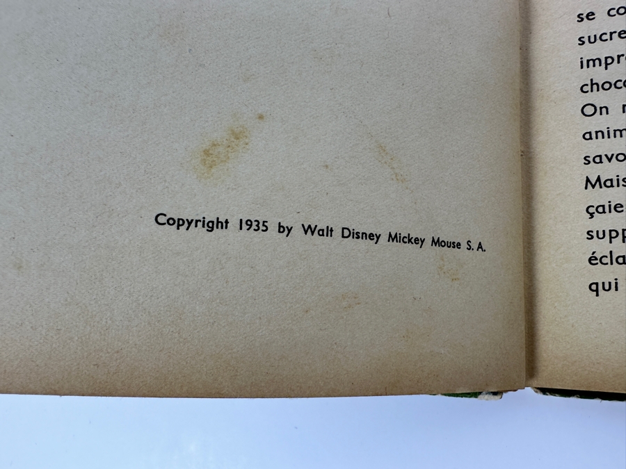 Vintage French Walt Disney Book Les Petits Lapins & French Paper Advertisement For Walt Disney's Les 101 Dalmations [Photo 12]