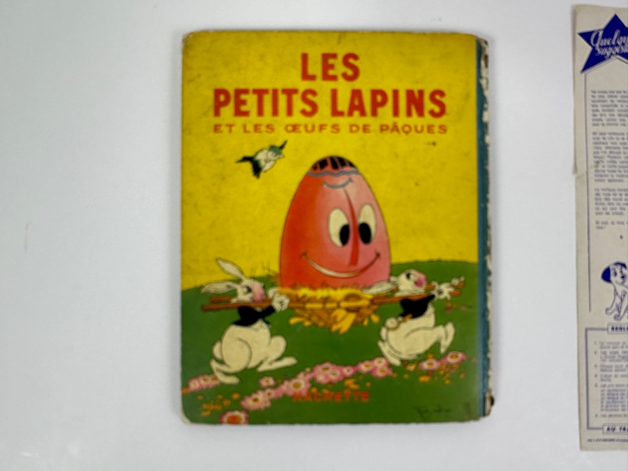 Vintage French Walt Disney Book Les Petits Lapins & French Paper Advertisement For Walt Disney's Les 101 Dalmations [Photo 23]