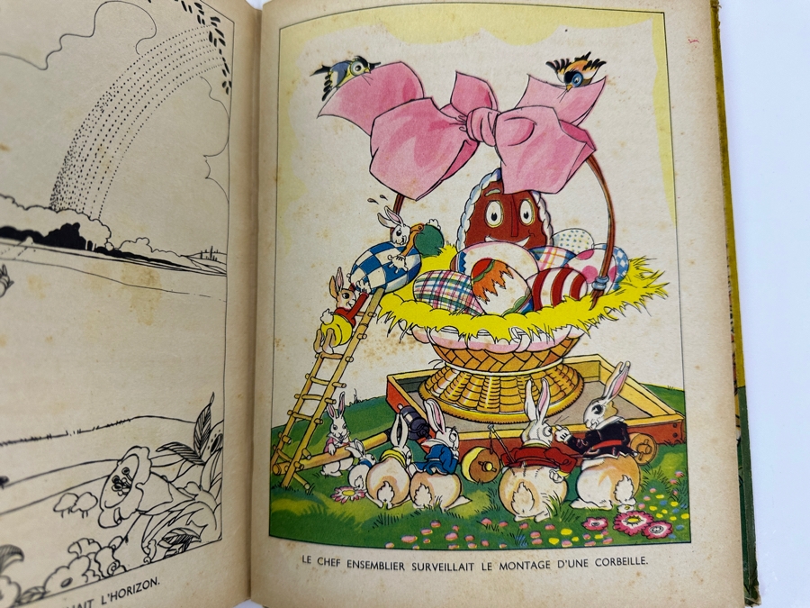 Vintage French Walt Disney Book Les Petits Lapins & French Paper Advertisement For Walt Disney's Les 101 Dalmations [Photo 13]