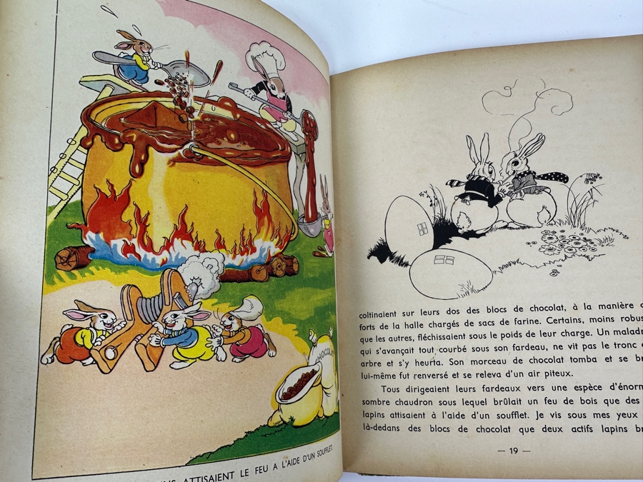 Vintage French Walt Disney Book Les Petits Lapins & French Paper Advertisement For Walt Disney's Les 101 Dalmations [Photo 18]