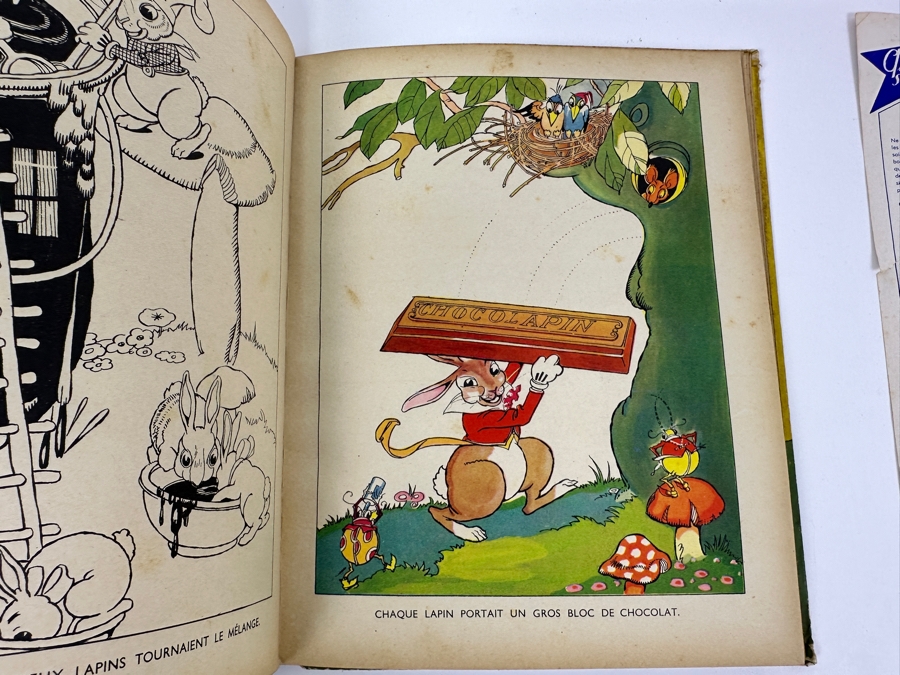 Vintage French Walt Disney Book Les Petits Lapins & French Paper Advertisement For Walt Disney's Les 101 Dalmations [Photo 19]