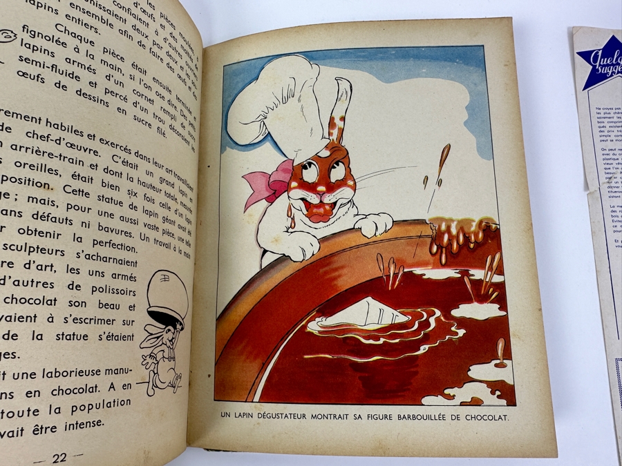 Vintage French Walt Disney Book Les Petits Lapins & French Paper Advertisement For Walt Disney's Les 101 Dalmations [Photo 17]